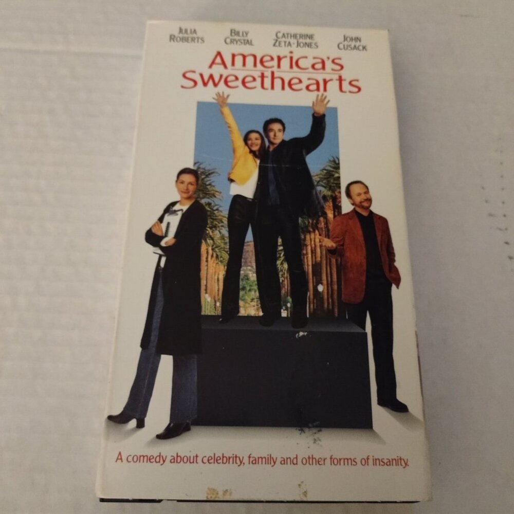 Americas Sweethearts VHS Tape PG-13 Comedy Julia Roberts Billy Crystal Catherine